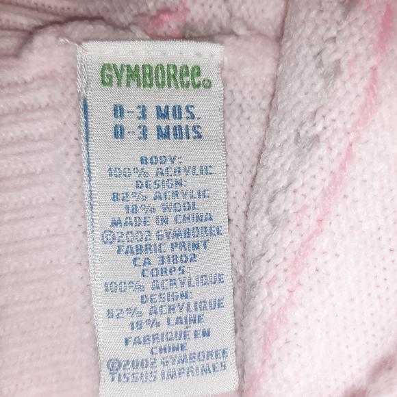 Vintage Gymboree Soft Pink Winter Beanie Hat / Baby Girls 0-3 - Picture 3 of 4